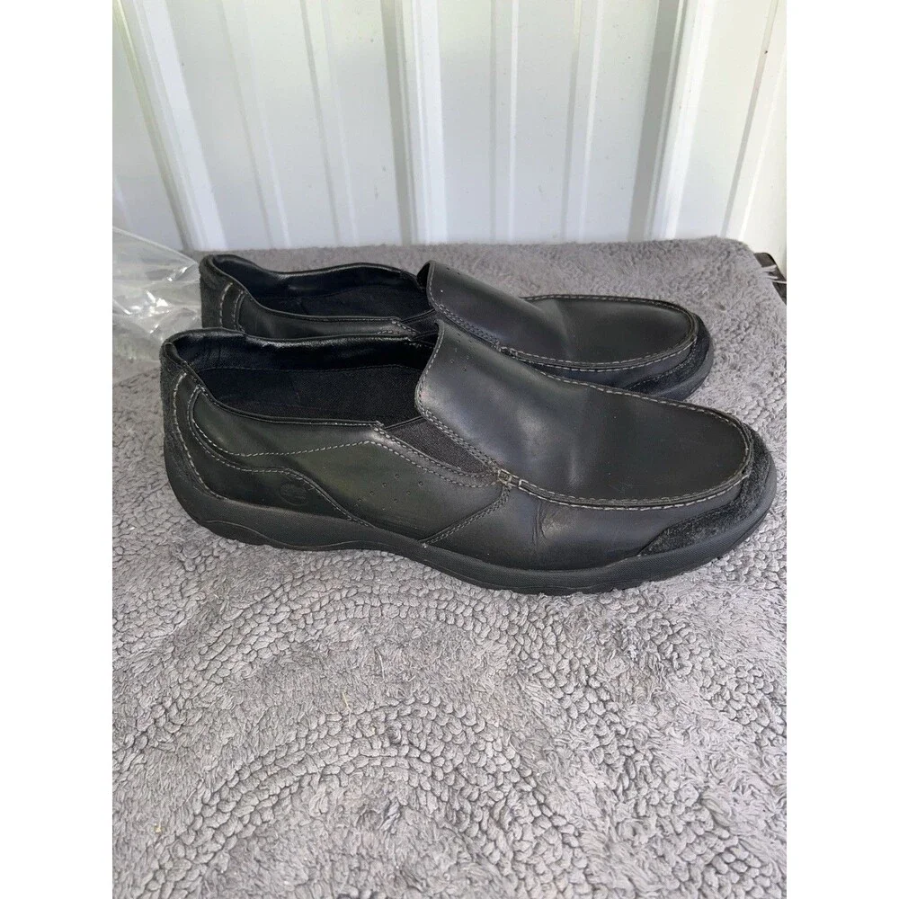 Timberland Earthkeepers Mt Kisco Loafers Mens Sz 14 Black Slip On Leather suede